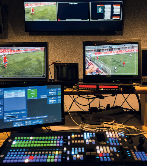 Live Sport Broadcast and Streaming - Remote Production Football Match