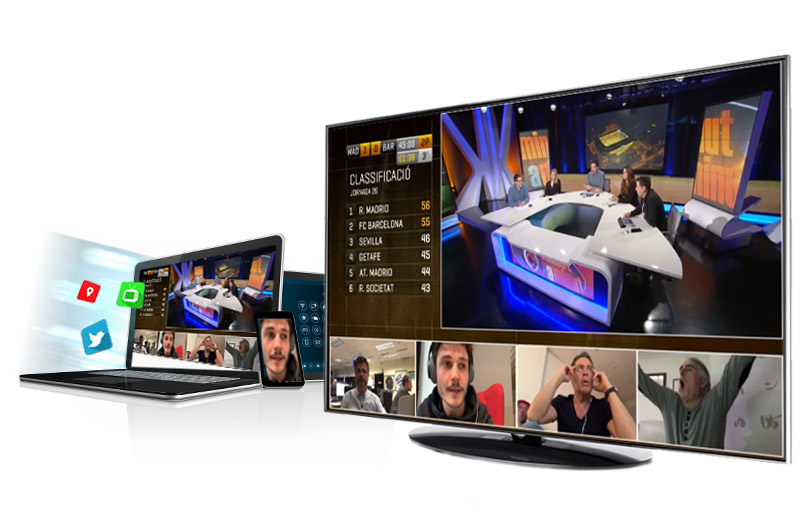 Remote production and distribution on multiple online platforms - live broadcast and streaming