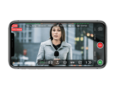 Intercom VoIP transmission vidéo en direct - TVU Anywhere diffusion mobile