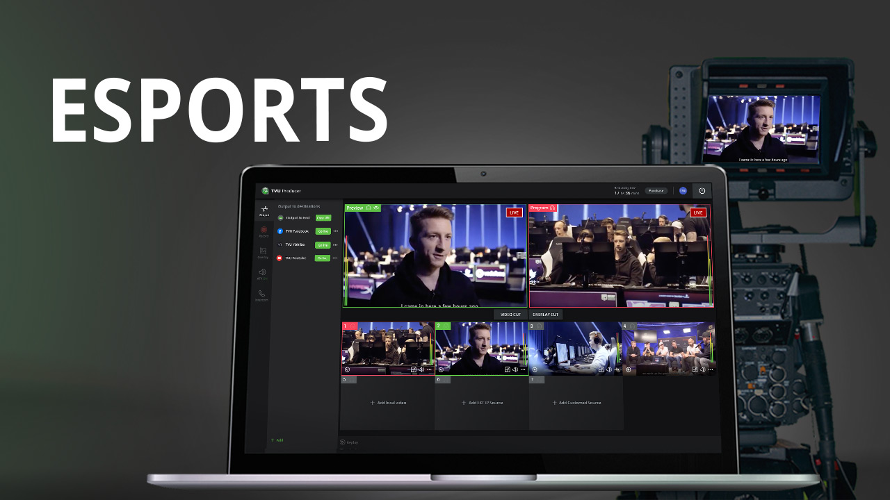 PRG diffuse en direct l’eSport sur Twitch en utilisant TVU Anywhere